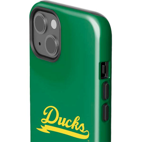 University of Oregon Ducks Logo and Wings iPhone 15 Impact Case